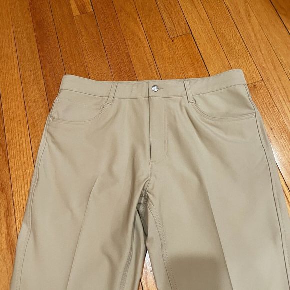 FootJoy FJ Athletic Fit Mens Golf Pants Size 35x30 Performance Chino Flat Front - Picture 3 of 12